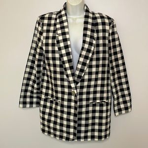 Requirements vintage checkered blazer Sz 10